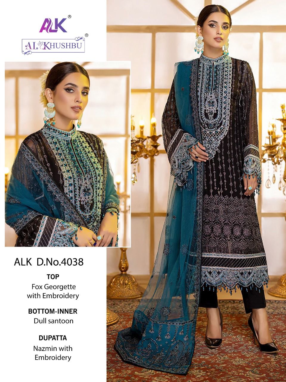 Alk Khushbu Adan Libas Vol 1 Wholesale Georgette Pakistani Suit